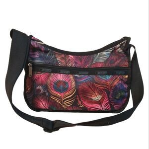 LeSportsac Peacock Feathers Masquerade Crossbody Bag